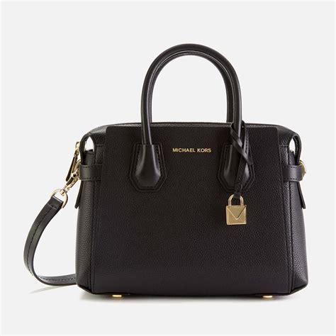 michael kors black mercer|michael kors mercer belted satchel.